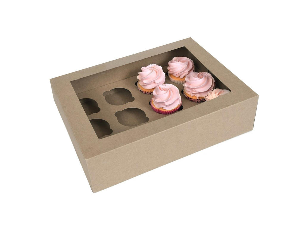 Kageboks til 12 cupcakes 2 stk