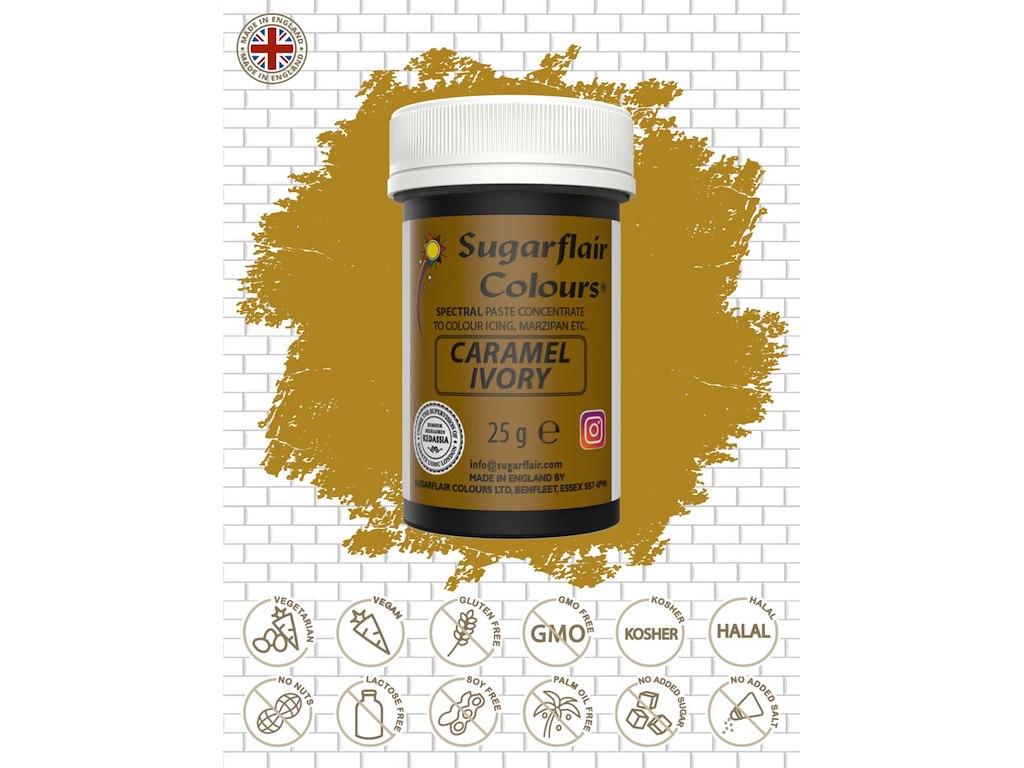 Farvepasta Karamel Ivory/elfenben 25 g