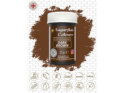 Farvepasta Dark Brown/Koglebrun 25 g