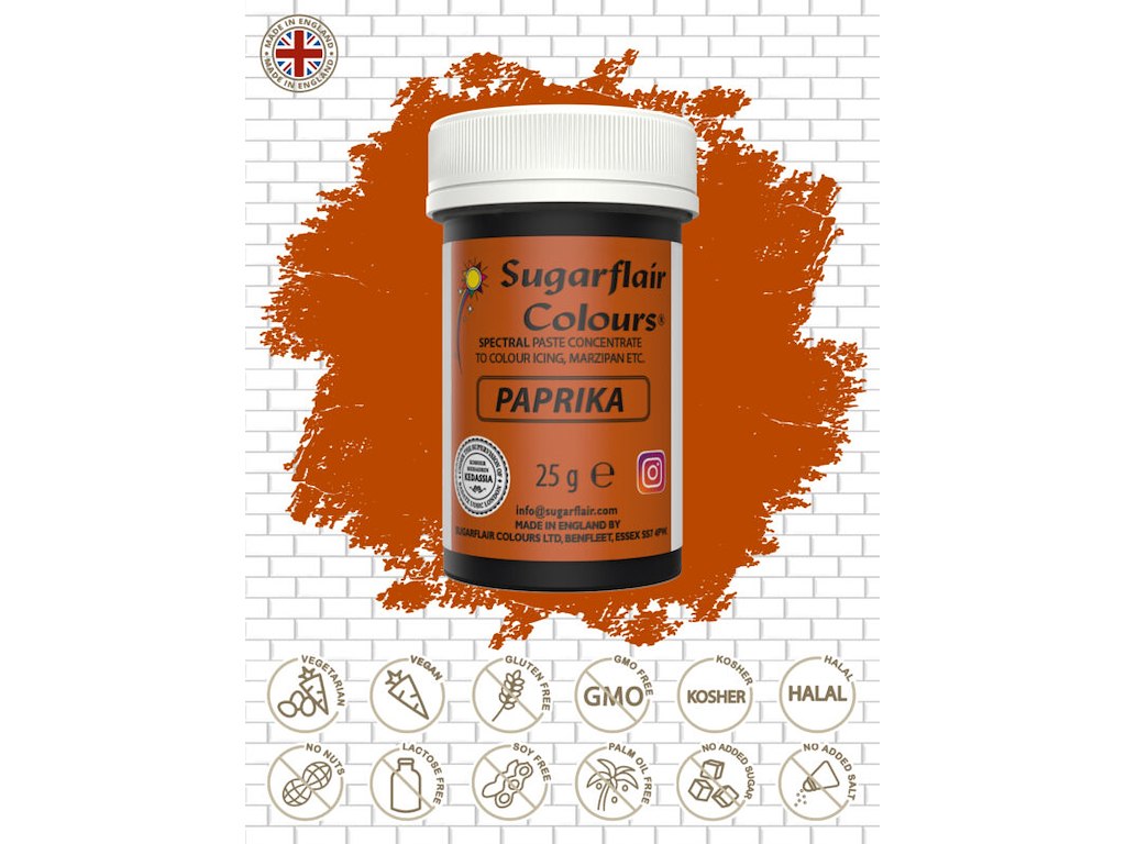 Farvepasta Paprika/Hudfarve 25 g