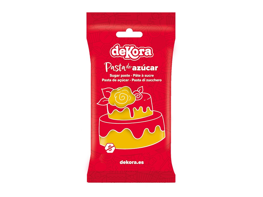 Fondant modeller gul 250 g