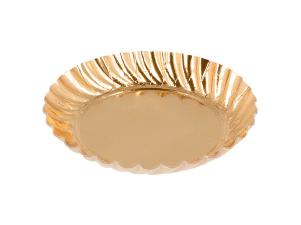 Petit Four assietter 55mm guld 100 stk
