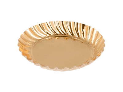 Petit Four assietter 55mm guld 100 stk
