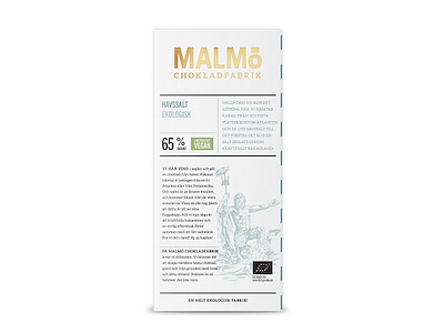 Malmö Plade Mørk 65 % havsalt vegansk