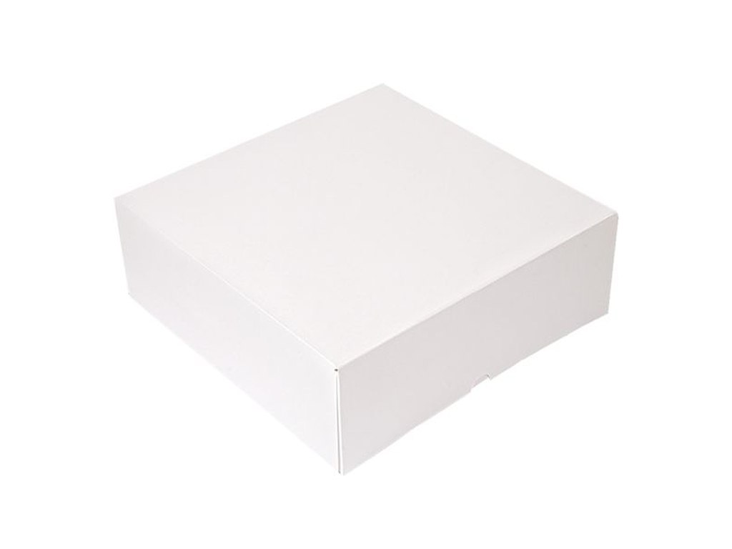 Kageæske Hvid 28x28x10 cm 50 stk