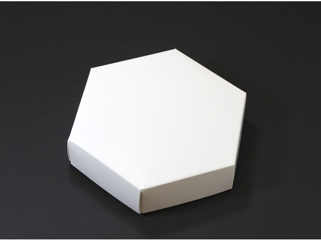 Æske 6-kantet Hvid18,5x18,5 100stk