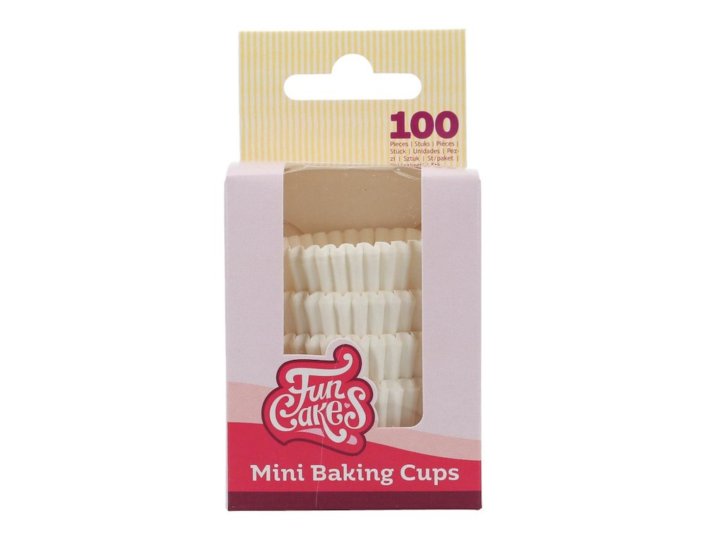 Muffinsforme Hvid Mini 100 stk