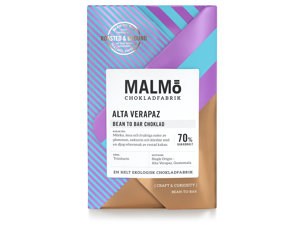 Malmö vegansk plade Alta Verapaz 70% 15x58 g Øko