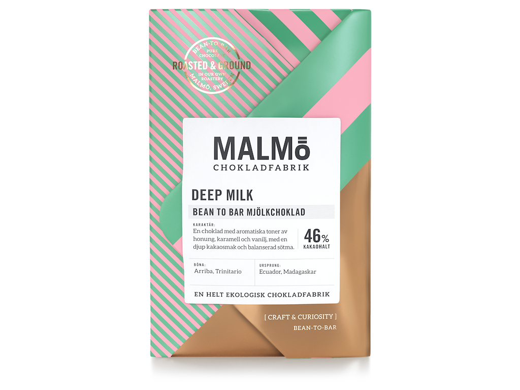 Malmö plade Deep Milk 46% 15x58 g Øko