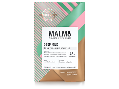 Malmö plade Deep Milk 46% 15x58 g Øko