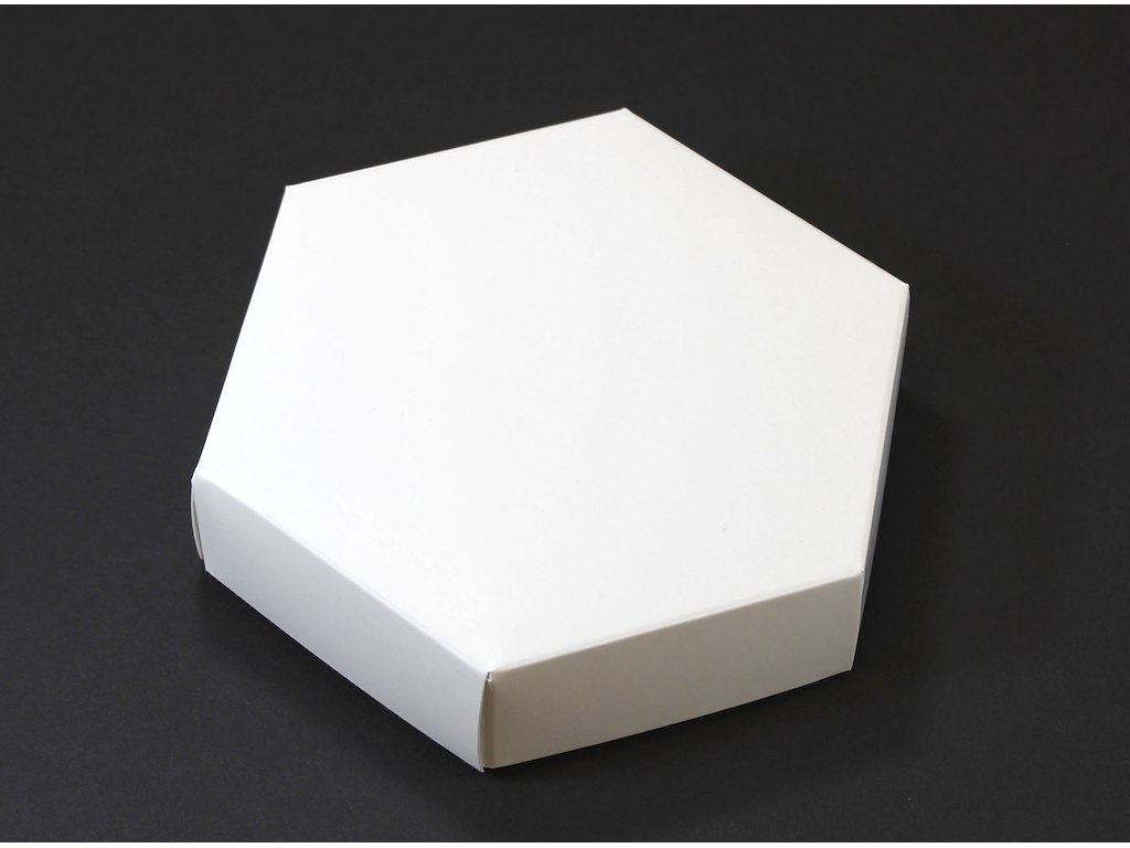 Æske 6-kantet Hvid 20,5x20,5 100 stk