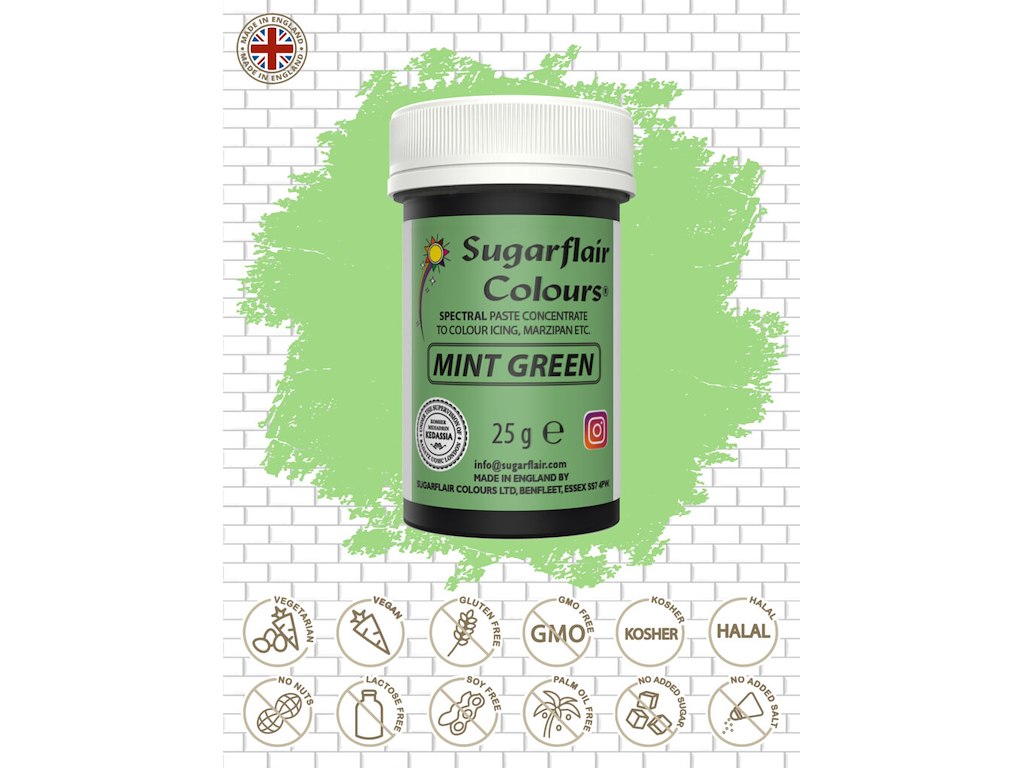 Farvepasta Mint Green/Myntegrøn 25 g