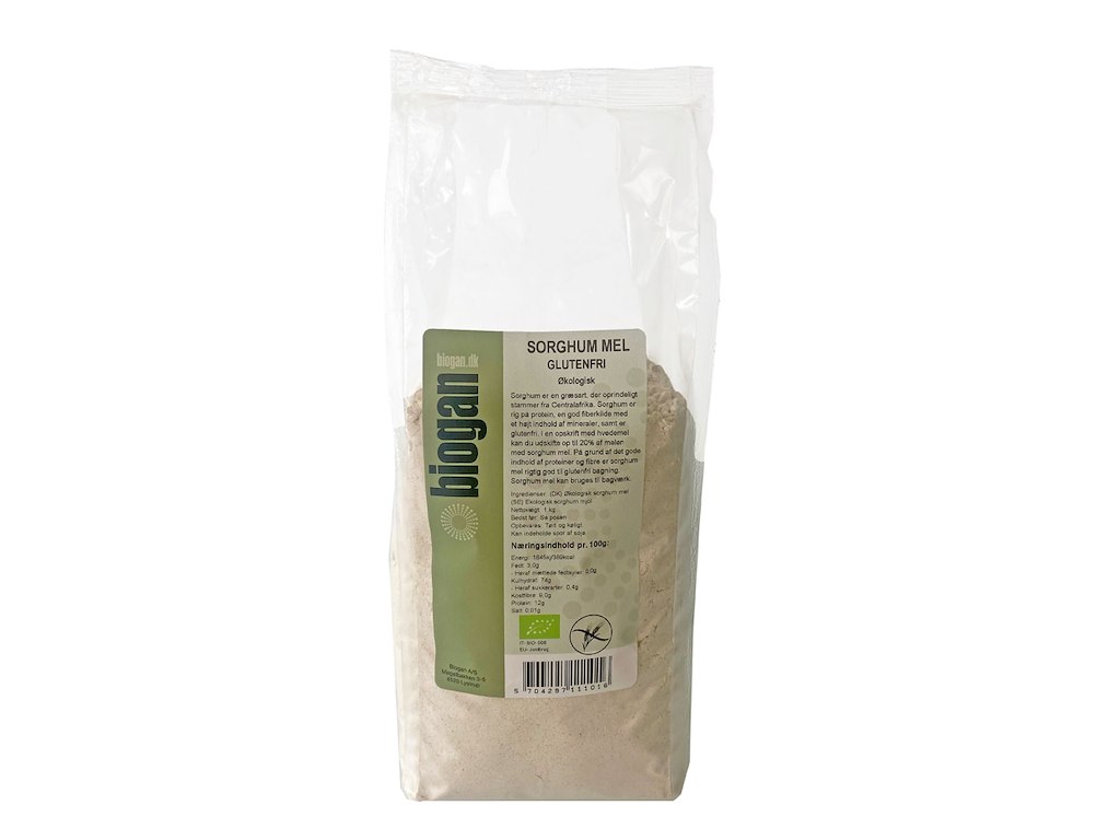 Sorghum mel fuldkorn glutenfri 1 kg Øko