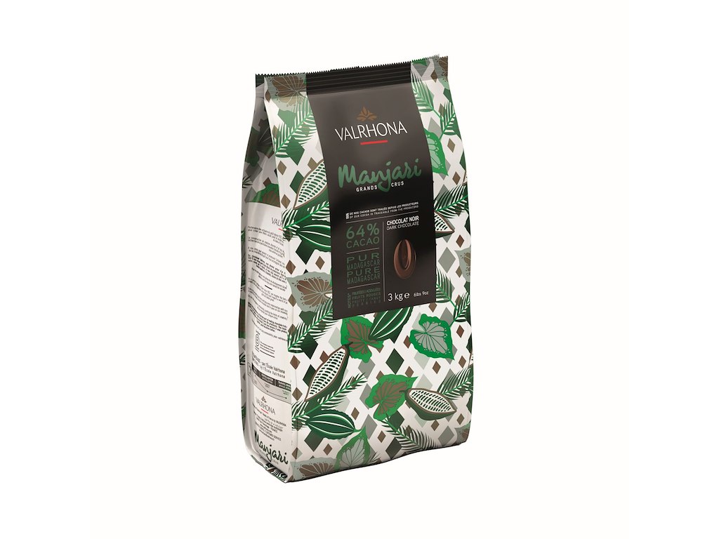 Valrhona Manjari Mørk chokolade 64% 3 kg