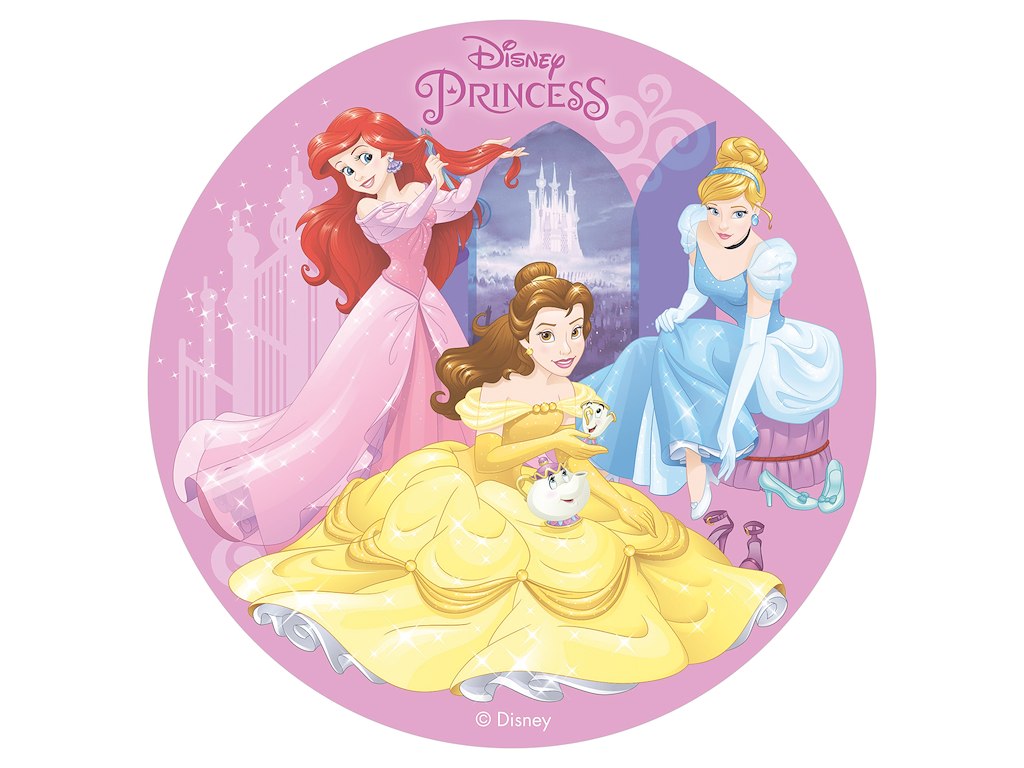 Vaffelprint Prinsesse Ø20 cm