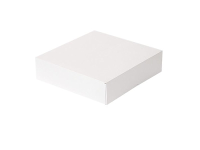 Kageæske Hvid 23x23x7,5 cm 50 stk