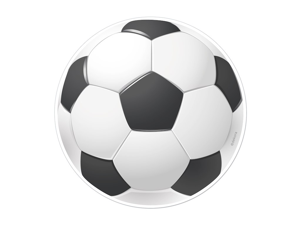 Vaffelprint Fodbold Ø20 cm