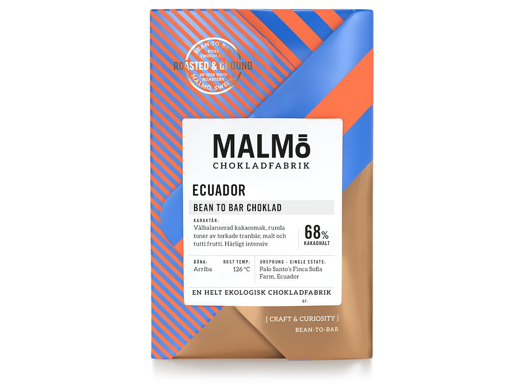 Malmö vegansk plade Ecuador 68% 15x58 g Øko
