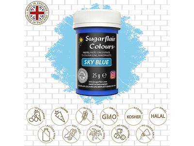 Farvepasta Sky Blue/Himmelblå 25 g