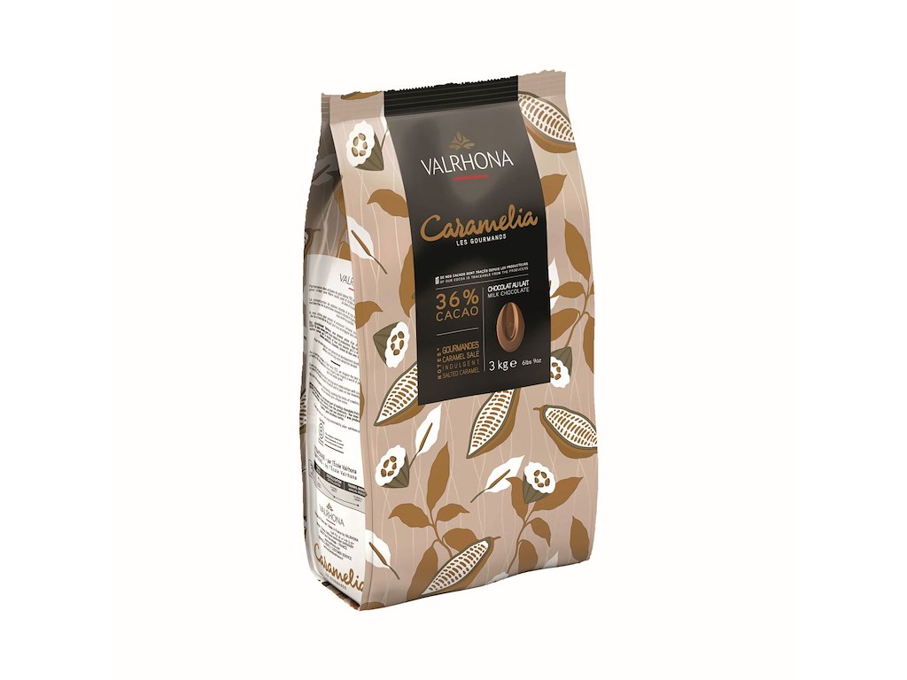 Valrhona Karamelia chokolade 36% 3 kg