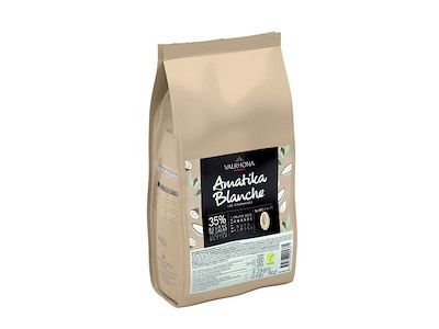 Valrhona Amatika Blanche, Vegansk chokolade 35 % 3 kg
