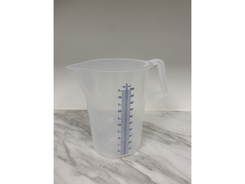 Litermål plast 5 l