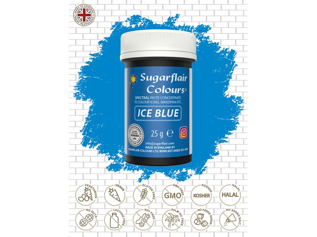 Farvepasta Iceblue/Isblå 25 g