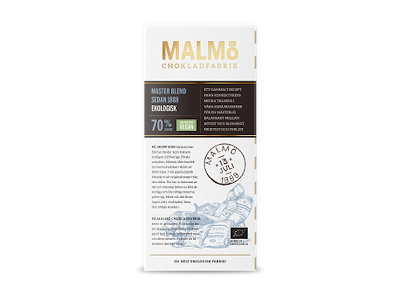 Malmö Vegansk Plade Mørk 70 % Master blend Øko