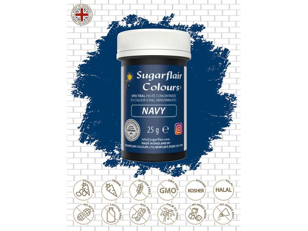 Farvepasta Navy/Marineblå 25 g
