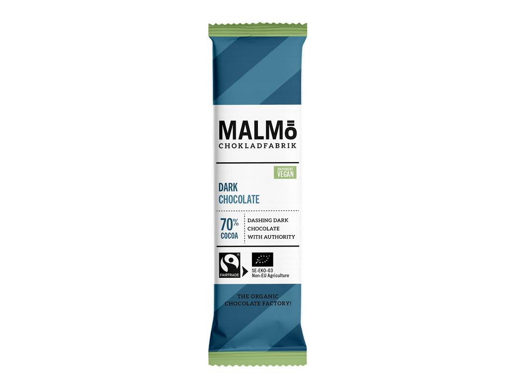 Malmö Bar Mørk 70 % Chokolade Vegansk