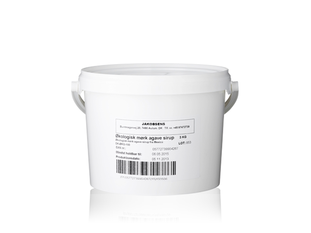 Sirup Agave mørk 2,5 kg Øko 
