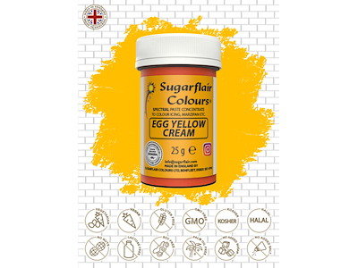 Farvepasta Egg Yellow/Æg gul 25 g
